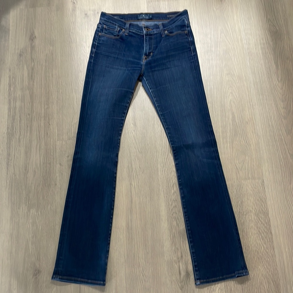 Lucky Brand jeans. Brooke Boot darker wash denim. Size 4/27
